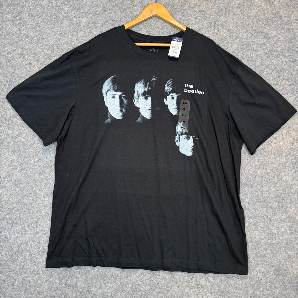 Body Rags Beatles Graphic T Shirt Mens 2XL Y2K Rock Off Album Cover Tee NEW